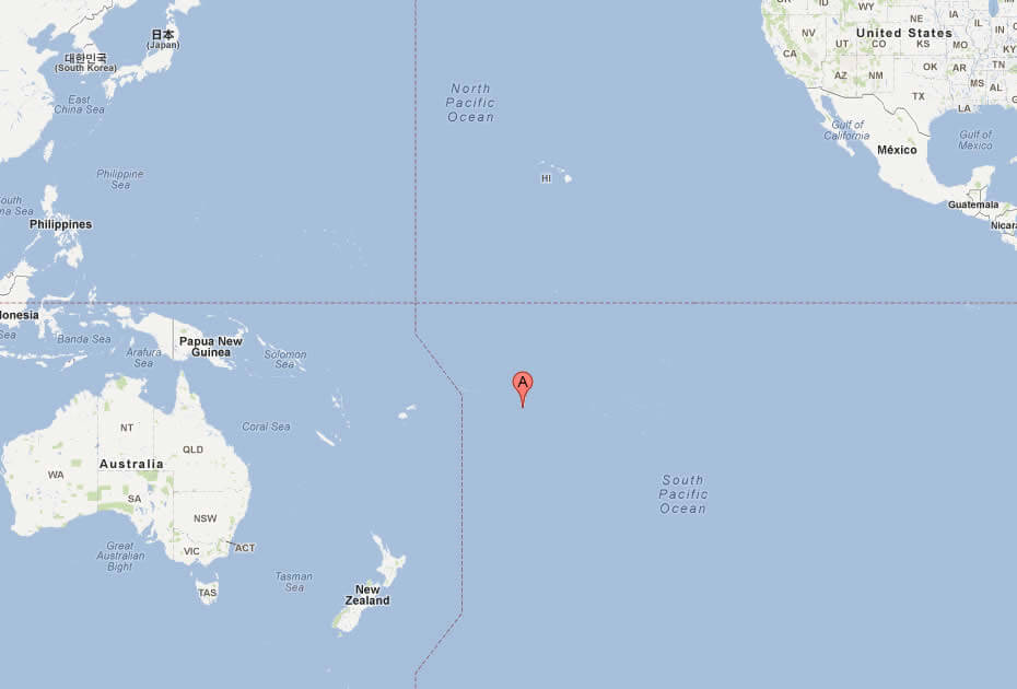 karte von Cookinseln welt